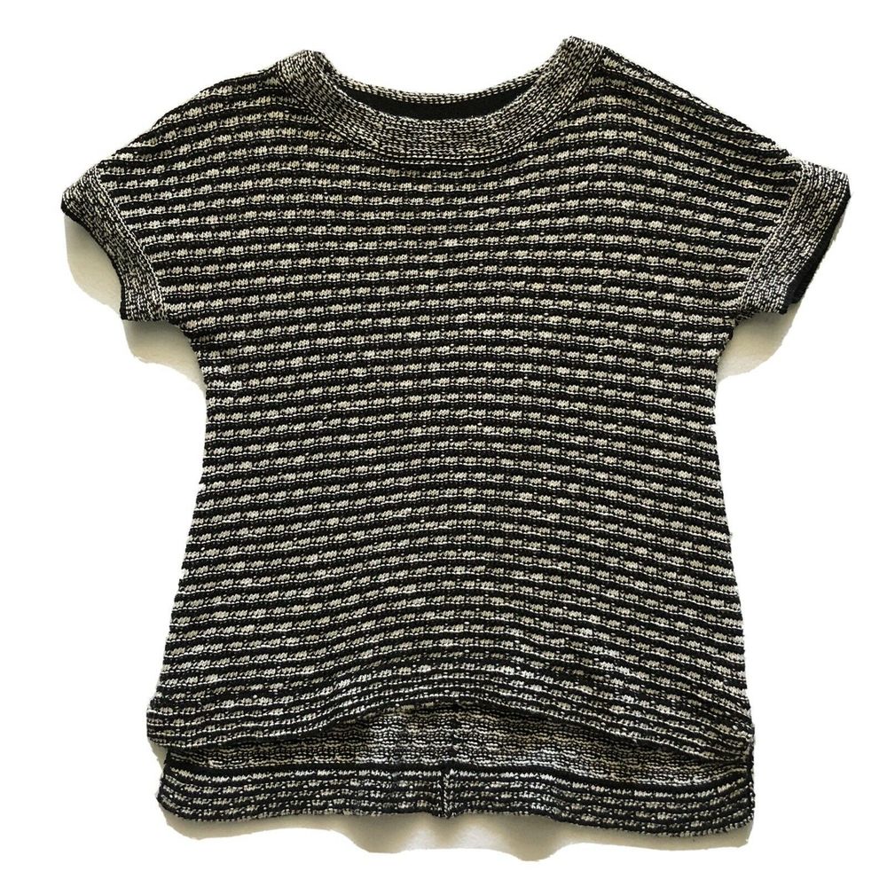 Field Flower Anthropologie Short Sleeve Sweater M